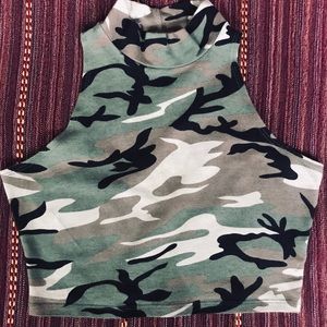 Camo Crop Top